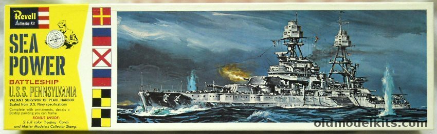 Revell 1/426 BB-38 USS Pennsylvania -  Sea Power  and Master Modelers Club Issue, H422-198 plastic model kit